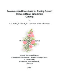 Recommended procedures for rooting ground hemlock (Taxus canadensis) cuttings
