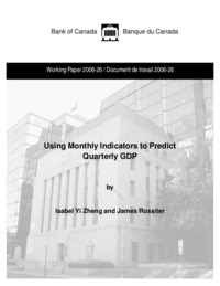 Using monthly indicators to predict quarterly GDP