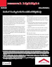 Seniors' housing for seniors : a feasibility study