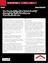 The transferability of the &amp;quot;safe in the city&amp;quot; approach to youth             homelessness prevention in Canada