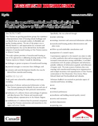 Acceptance of manufactured housing in First Nations communities in Atlantic Canada