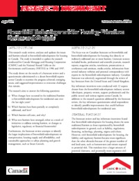 Brownfield redevelopment for housing : literature review and analysis