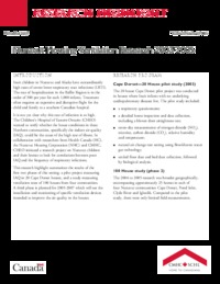 Nunavut housing ventilation research 2003-2005