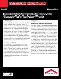 Reduction of airborne particles in houses with occupants having respiratory             ailments