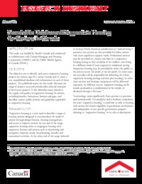 Searchable database of supportive housing for seniors in Canada
