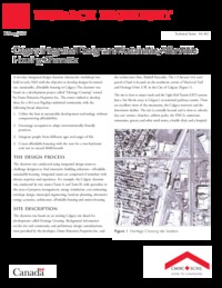 Calgary integrated design and sustainable, affordable housing charrette