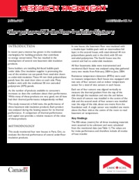 Comparison of under-floor insulation systems