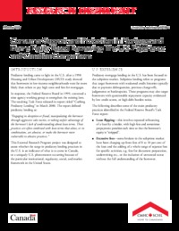 Consumer support and protection in mortgage and home equity based borrowing : the U.S.             experience and Canadian comparisons