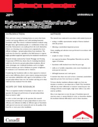Performance of sprayed polyurethane foam on indoor foundation walls