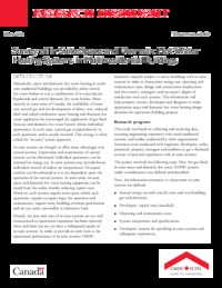 Survey of in-suite space and domestic hot water heating systems in multi-residential             buildings