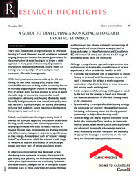 A guide to developing a municipal affordable housing strategy
