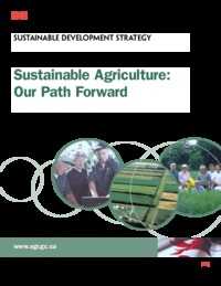 Sustainable agriculture : our path forward : sustainable development strategy