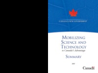Mobilizing science and technology to Canada's advantage - summary
