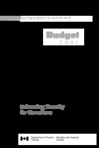 Budget 2001 : enhancing security for Canadians