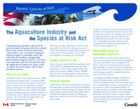 The aquaculture industry and the Species at Risk Act