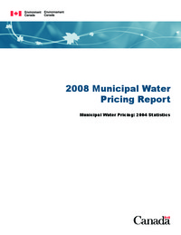 2008 Municipal Water Pricing Report : Municipal Water Pricing, 2004 Statistics