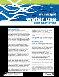 Municipal water use 2001 statistics