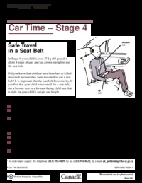 Car time - State 4, safe travel in a seat belt