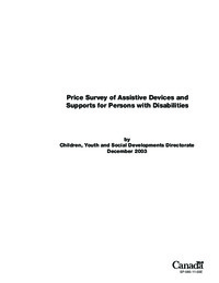 Price survey of assistive devices and supports for persons with disabilities : final report