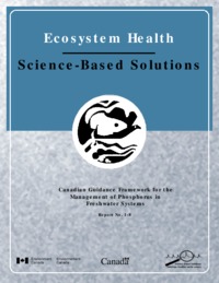 Canadian guidance framework for the management of phosphorus in freshwater systems