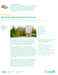 Greenwood Forest Products Ltd. : heating a large value-added production facility
