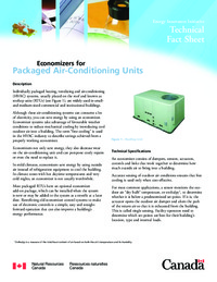 Economizers for packaged air-conditioning units