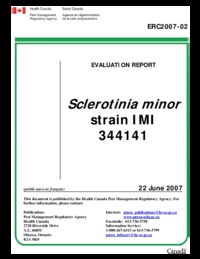 Sclerotinia minor strain IMI 344141