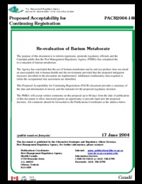Re-evaluation of barium metaborate
