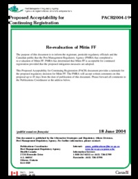 Re-evaluation of mitin FF