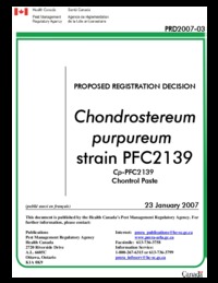 Chondrostereum purpureum strain PFC2139, Cp-PFC2139 Chontrol Paste