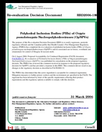 Polyhedral Inclusion Bodies (PIBs) of Orgyia pseudotsugata Nucleopolyhedroviruses (OpNPVs)