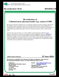 Re-evaluation of Colletotrichum gloeosporioides f.sp. malvae [CGM]