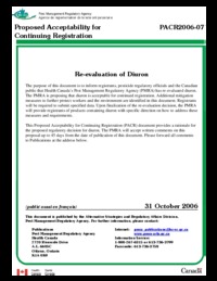 Re-evaluation of diuron