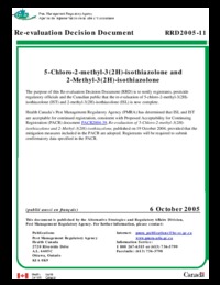 5-chloro-2-methyl-3(2H)-isothiazolone and 2-methyl-3(2H)-isothiazolone