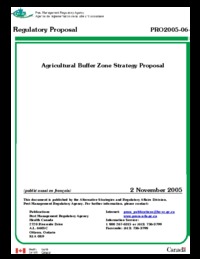 Agricultural buffer zone strategy proposal