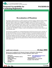 Re-evaluation of phosalone