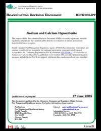 Sodium and calcium hypochlorite
