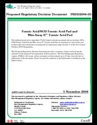Formic Acid/NOD Formic Acid Pad and Mite-Away II Formic Acid Pad
