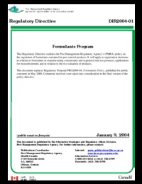 Formulants program