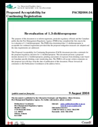 Re-evaluation of 1,3-dichloropropene