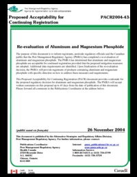 Re-evaluation of aluminum and magnesium phosphide