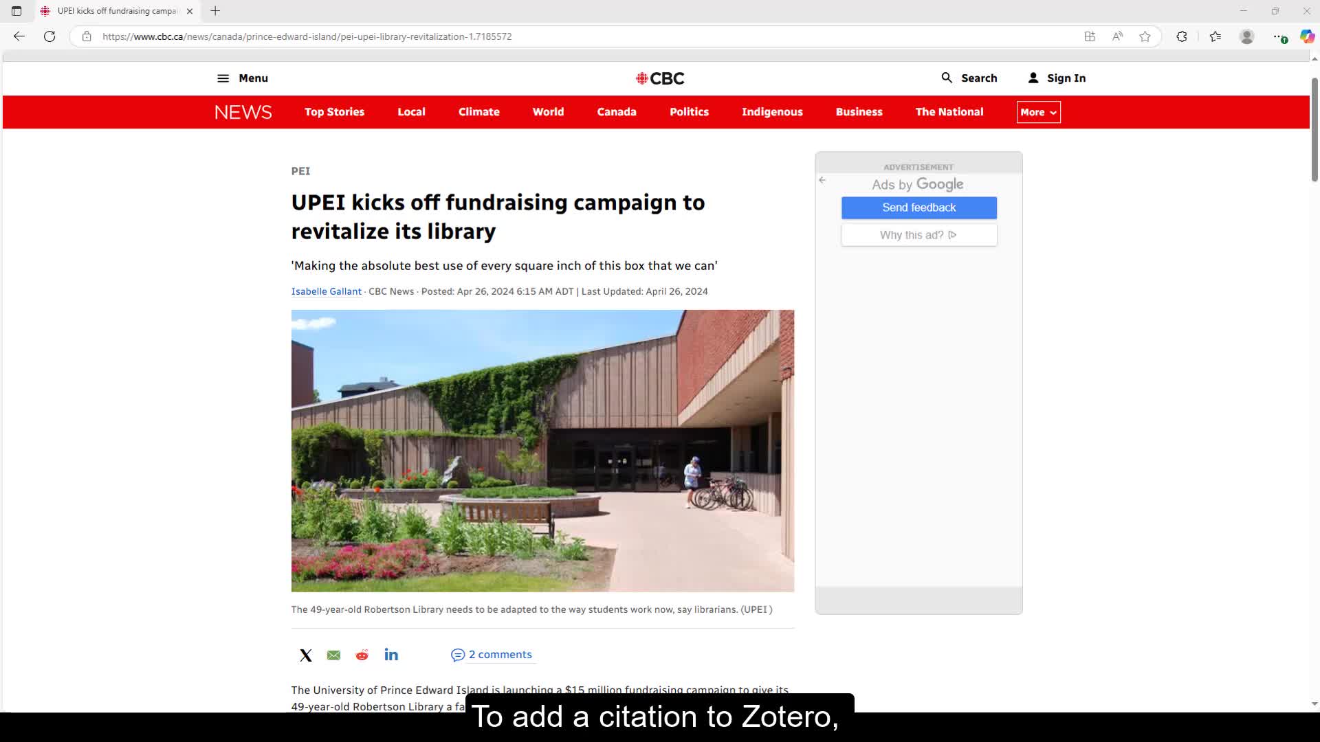Zotero Tutorial