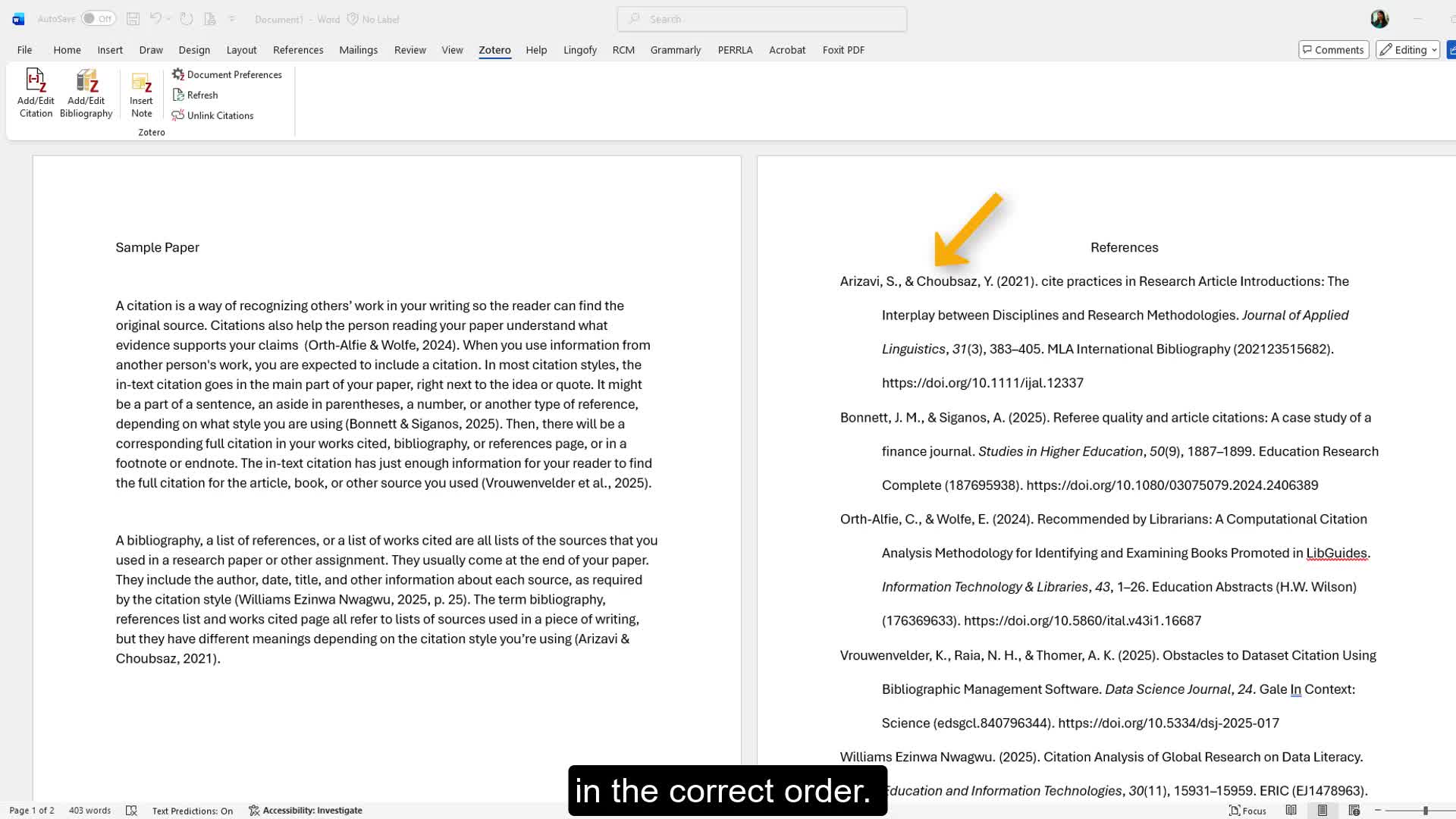  Zotero Word Processor Plugin Tutorial