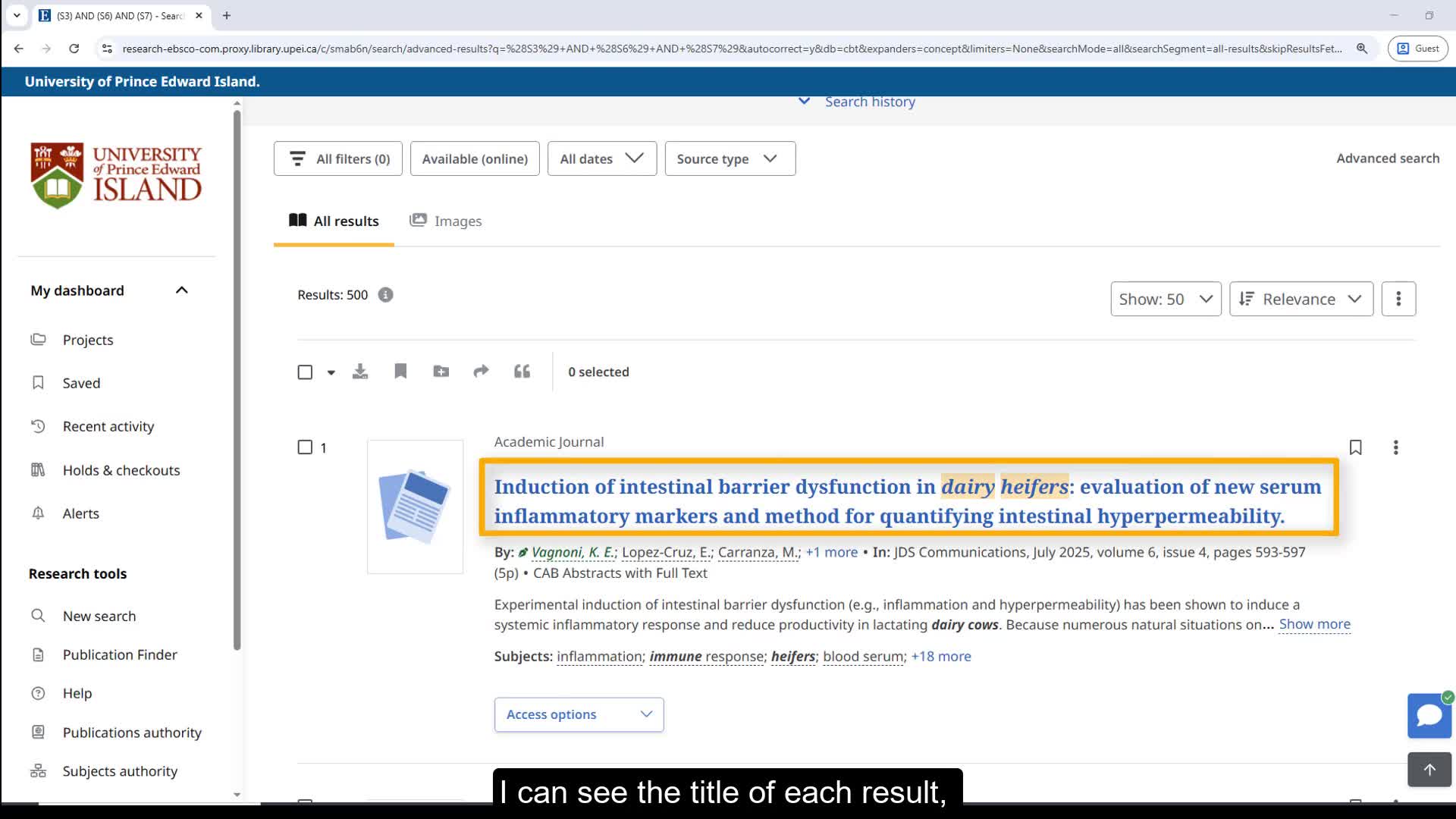 CAB (Veterinary) Tutorial